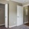 a room with white doors