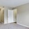 a room with white doors